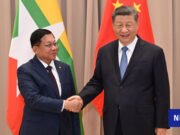 El exjefe de la junta de Myanmar realizó su primera visita a China como presidente civil