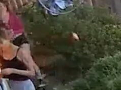 Un trío de niñas de California se filmaron arrojando fuegos artificiales encendidos a la ventana de la habitación de un bebé después de escuchar el ladrido de un perro.