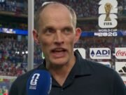 El acusado Thomas Tuchel chocó con un reportero de ITV en una entrevista extraordinaria después de exigir más de su “afortunada” selección de Inglaterra después de su victoria en la Copa del Mundo sobre Noruega, antes de que el ganador del partido, Jude Bellingham, respondiera con una burla de “lo que sea”.