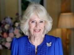 ¡Feliz cumpleaños a la reina! Camilla sorprendió en un nuevo retrato tomado en Irlanda del Norte para conmemorar su 79 cumpleaños mientras rendía homenaje a Isabel II con un broche de diamantes.