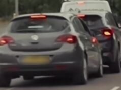 Acción instantánea: gritar insultos a Nigel Farage desde la ventana del auto antes de estrellarse segundos después