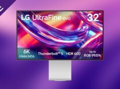 Pantalla LG ultrafina 6K de 32 pulgadas con Thunderbolt 5 ahora $ 1,299