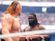 Las leyendas de la WWE Oba Femi y Brock Lesnar destruyeron a Hale en un combate de Cell en SummerSlam