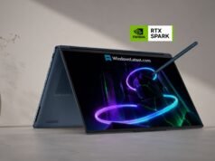 Es la primera computadora portátil convertible con tecnología NVIDIA RTX Spark, la Lenovo Yoga 9n 2 en 1