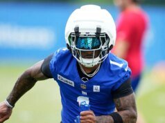 Malik Nabers regresa a la práctica después de una cirugía de desgarro de menisco y ligamento cruzado anterior