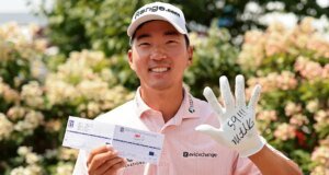Michael Kim logra un espectacular birdie el día 18 para hacer historia en la puntuación del PGA Tour